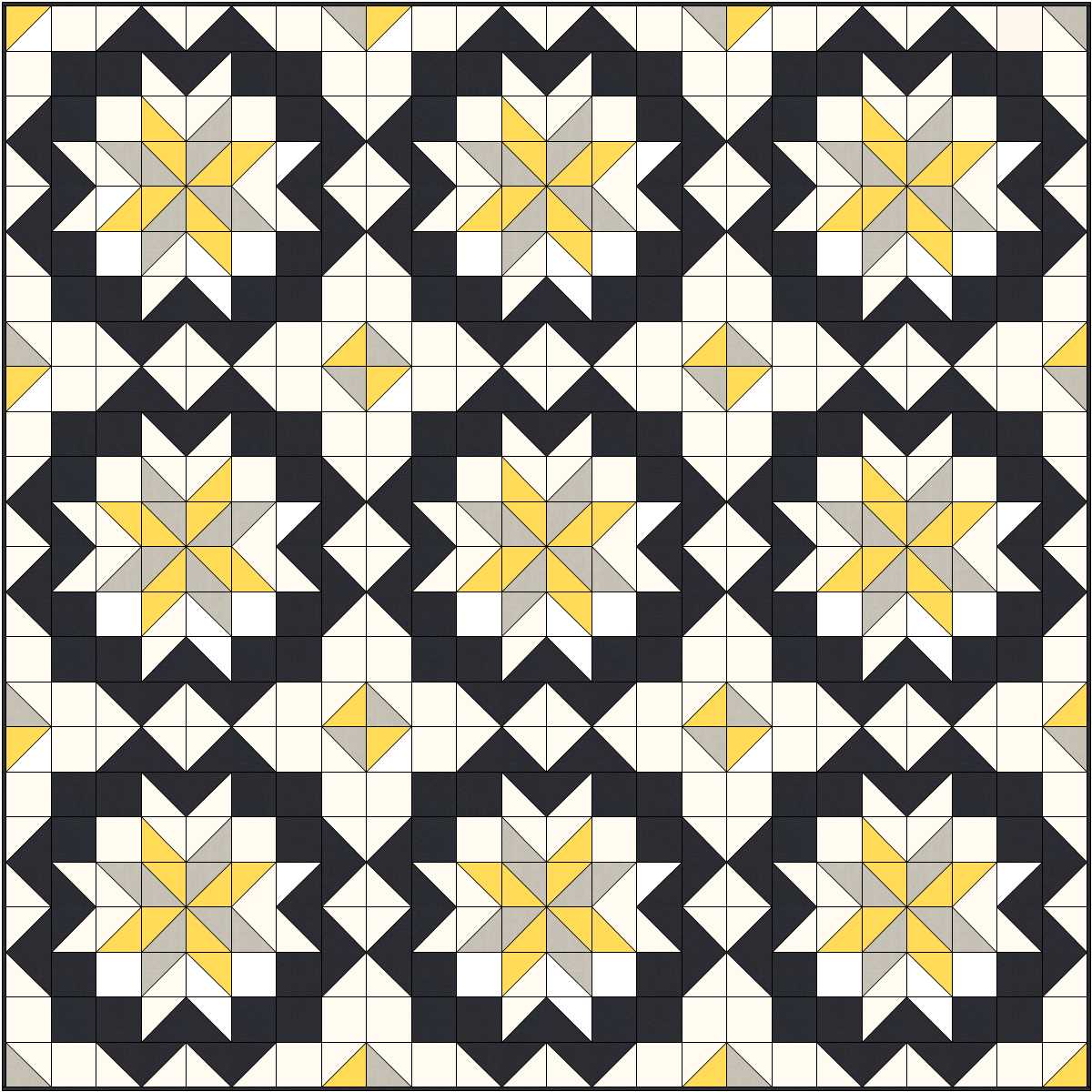 Star Surround Quilt Along from Happy Quilting Melissa | Christa Quilts