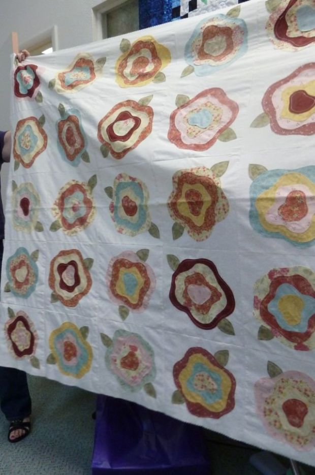 French Roses Quilt Top