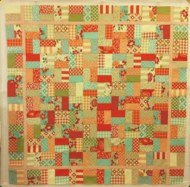 Jolly Jelly Roll Quilt Top