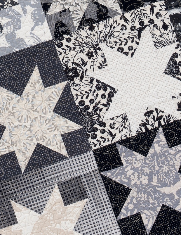 Quilting Loops on Starstruck from Piece and Quilt with Precuts