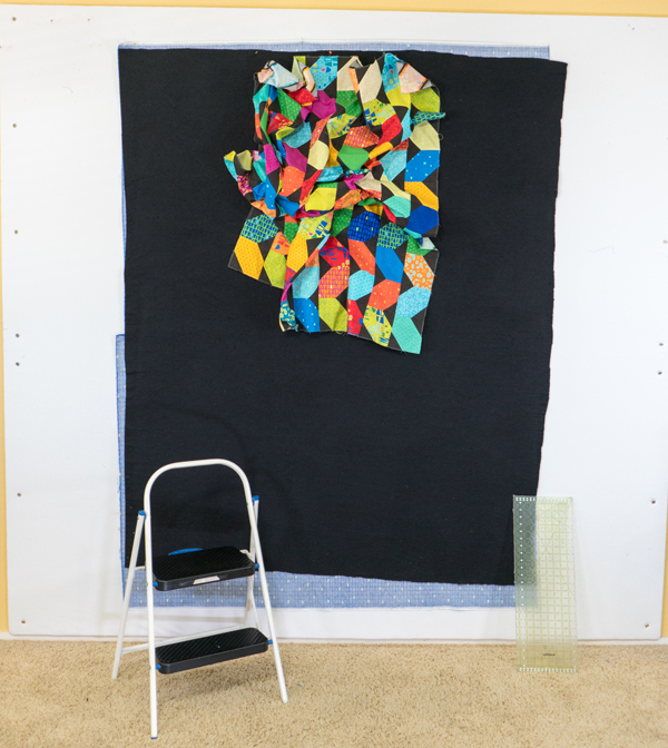 Spray basting a quilt by Christa Quilts