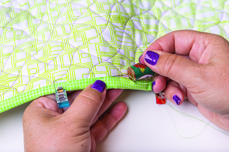 How To Finish A Quilt Without Binding

